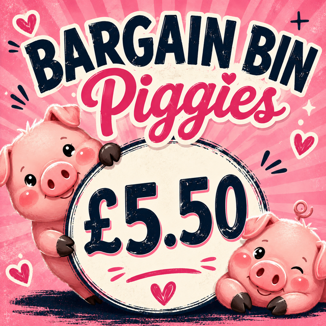 Bargain Bin Piggies June