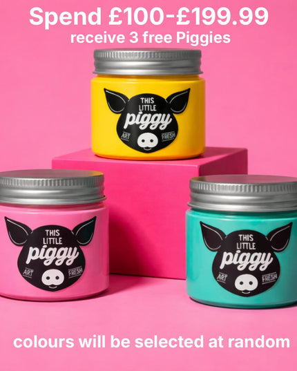 January Promotion- Spend £100-£199.99 - Receive 3 Free Piggies