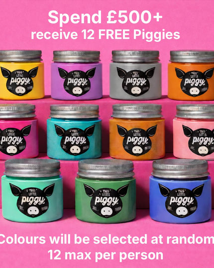 January Promotion- Spend £500+ Receive 12 Free Piggies
