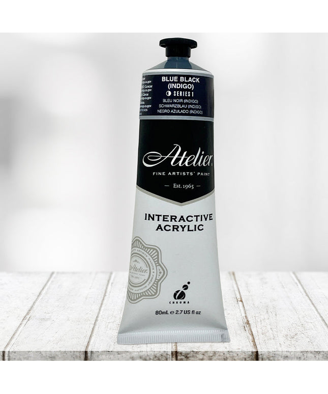 Atelier Interactive Artists' Acrylics : Blue Black (Indigo)