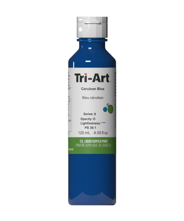 Tri-Art Liquid Acrylic Paint : Cerulean Blue