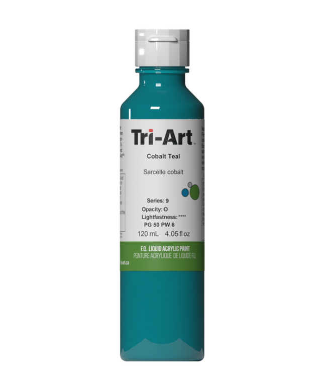 Tri-Art Liquid Acrylic Paint : Cobalt Teal