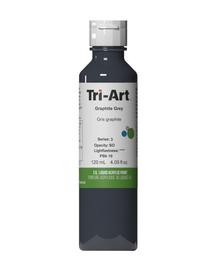 Tri-Art Liquid Acrylic Paint : Graphite Grey