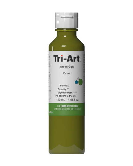 Tri-Art Liquid Acrylic Paint : Green Gold