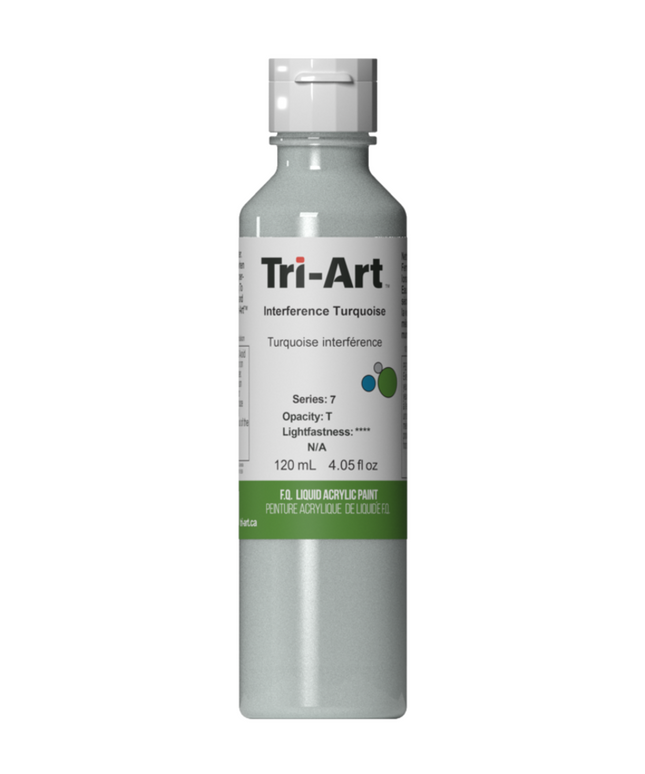 Tri-Art Liquid Acrylic Paint : Interference Turquoise