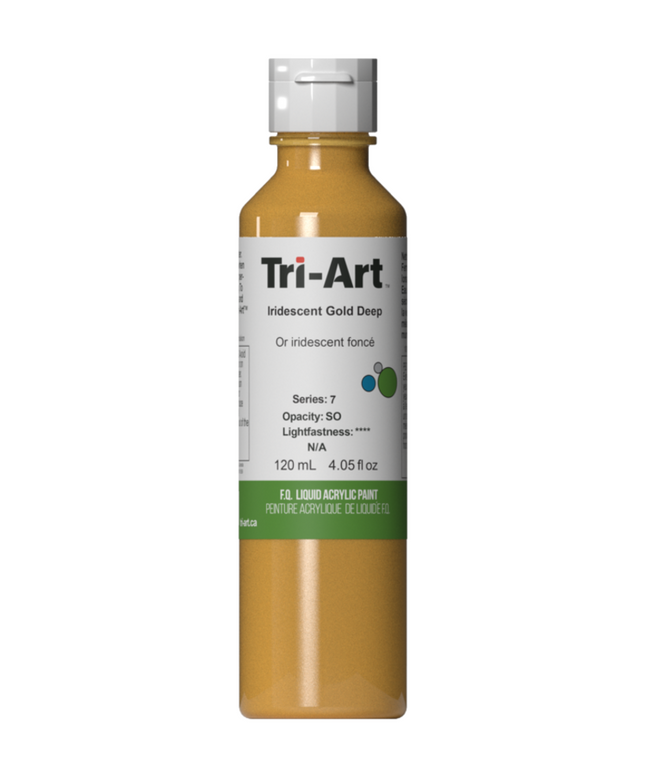 Tri-Art Liquid Acrylic Paint : Iridescent Gold Deep
