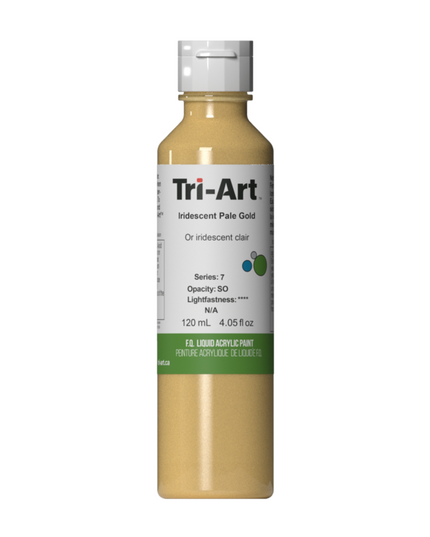 Tri-Art Liquid Acrylic Paint : Iridescent Pale Gold