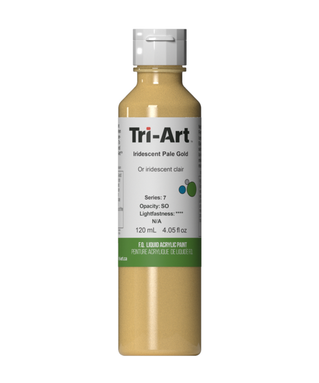 Tri-Art Liquid Acrylic Paint : Iridescent Pale Gold