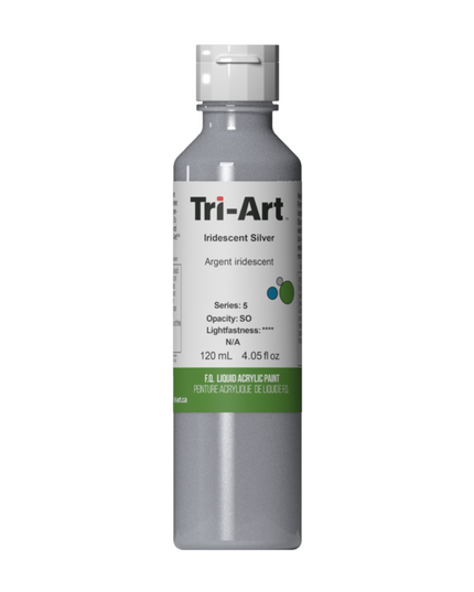 Tri-Art Liquid Acrylic Paint : Iridescent Silver