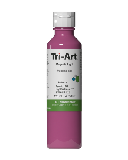 Tri-Art Liquid Acrylic Paint : Magenta Light