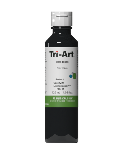 Tri-Art Liquid Acrylic Paint : Mars Black