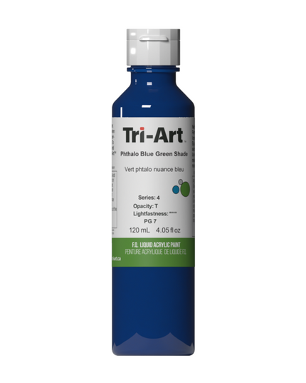 Tri-Art Liquid Acrylic Paint : Phthalo Blue Green Shade