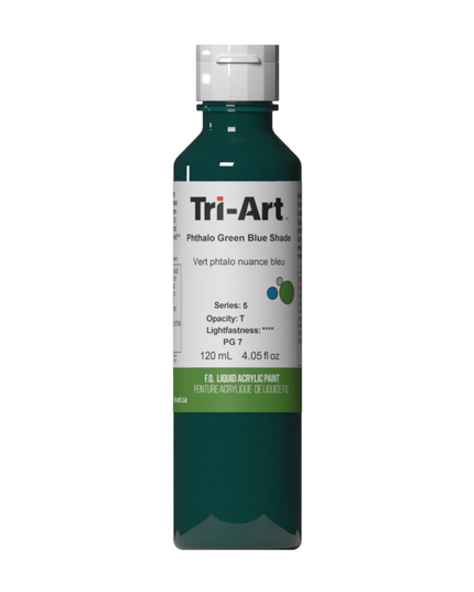 Tri-Art Liquid Acrylic Paint : Phthalo Green Blue Shade