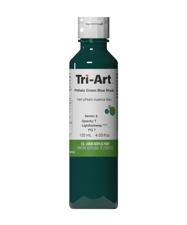 Tri-Art Liquid Acrylic Paint : Phthalo Green Blue Shade