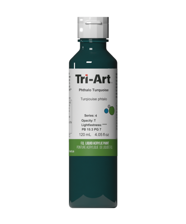 Tri-Art Liquid Acrylic Paint : Phthalo Turquoise