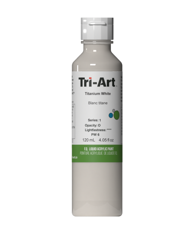 Tri-Art Liquid Acrylic Paint : Titanium White