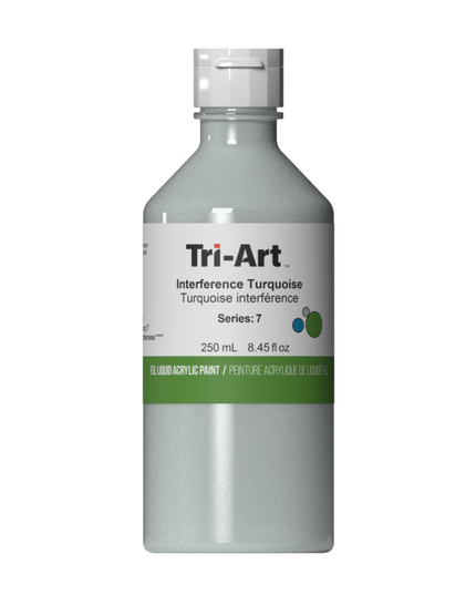Tri-Art Liquid Acrylic Paint : Interference Turquoise
