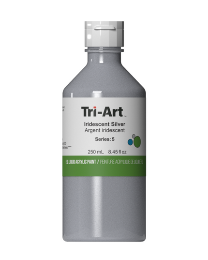 Tri-Art Liquid Acrylic Paint : Iridescent Silver