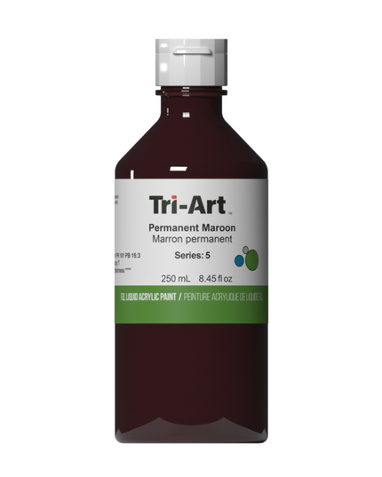 Tri-Art Liquid Acrylic Paint : Permanent Maroon