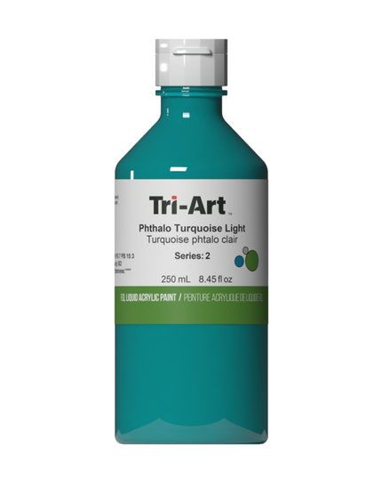 Tri-Art Liquid Acrylic Paint : Phthalo Turquoise Light